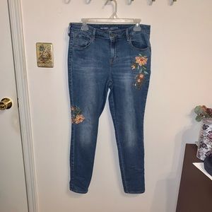 Old Navy embroidered jeans